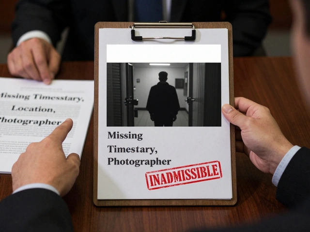 Evidence Photo Captions: Clarity and Legal Sufficiency