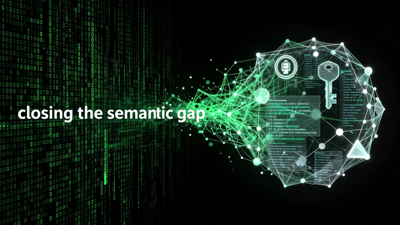 Conceptual art showing raw binary data transforming into structured forensic evidence.