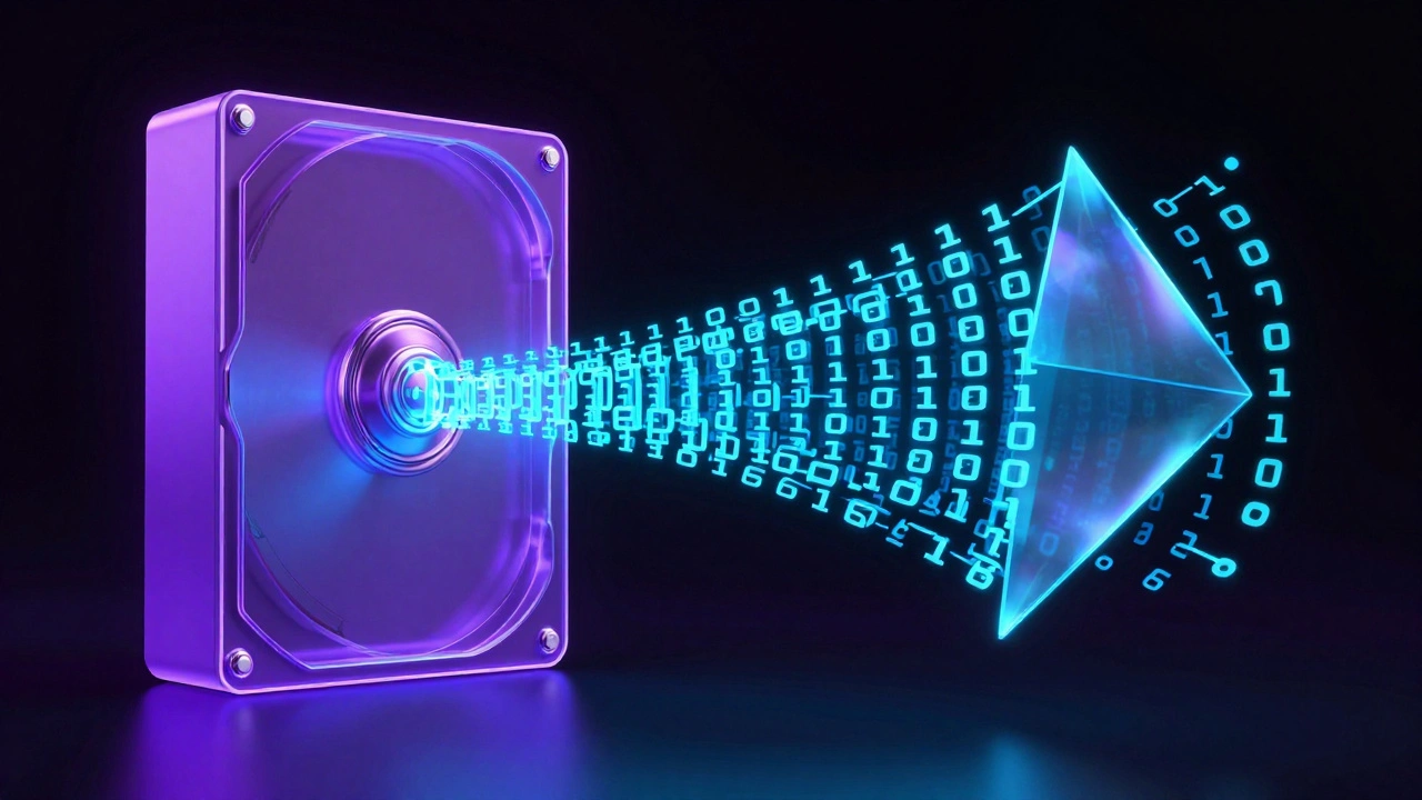 Conceptual visualization of data being transformed into a unique SHA-256 cryptographic hash.