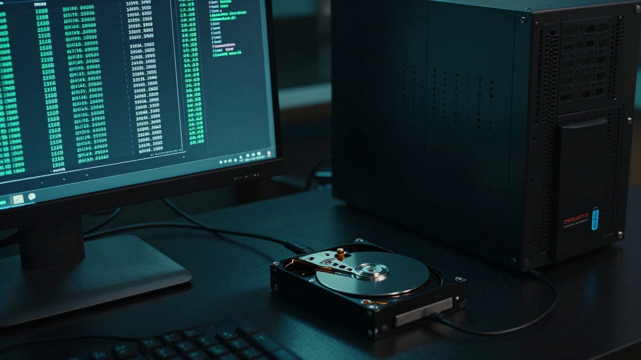 Digital forensic workstation with a write-blocker and metadata logs