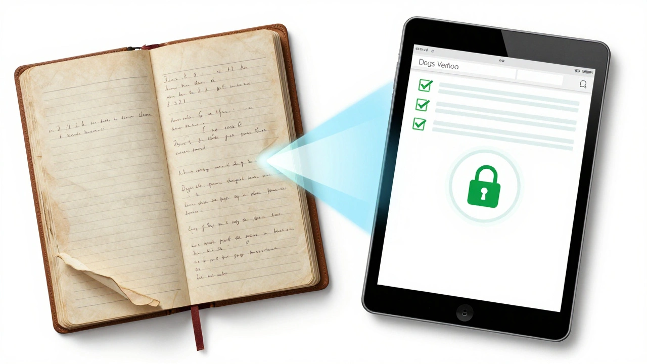 Comparison of paper notebook versus digital forensic log system