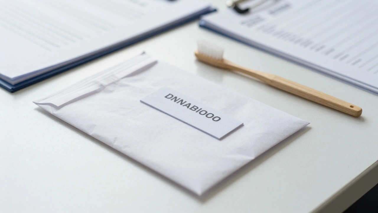 Forensic evidence kit with DNA samples and biological materials