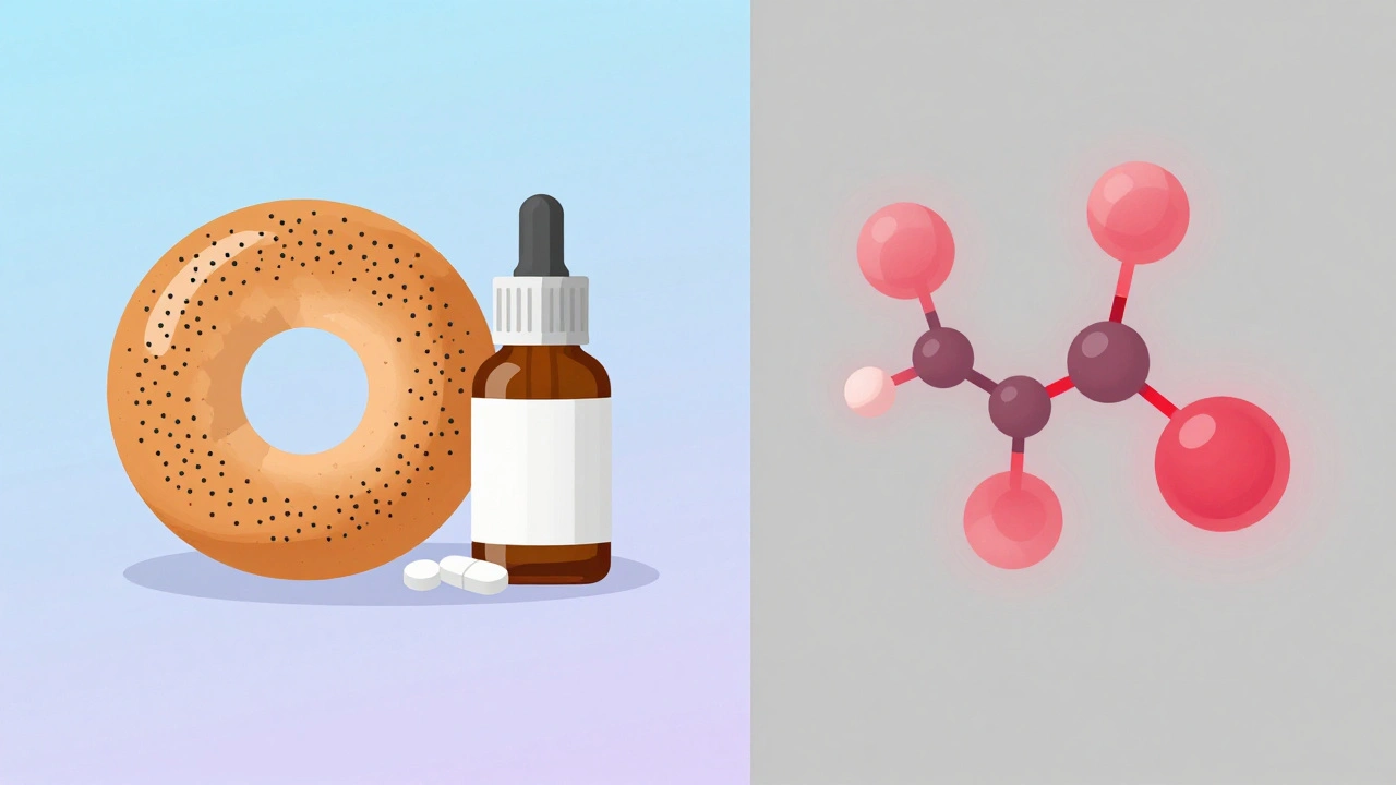 Illustration of food and meds causing false drug test positives