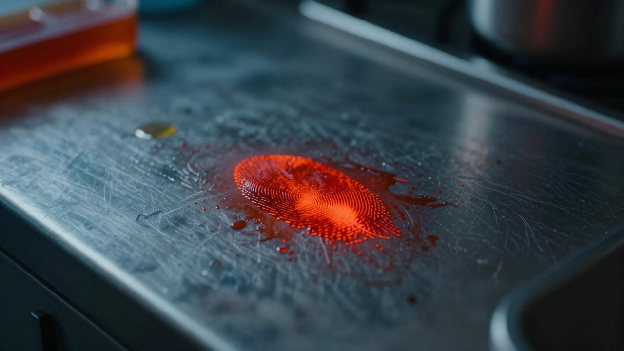 Oil Red O: Visualizing Lipid-Contaminated Fingerprints