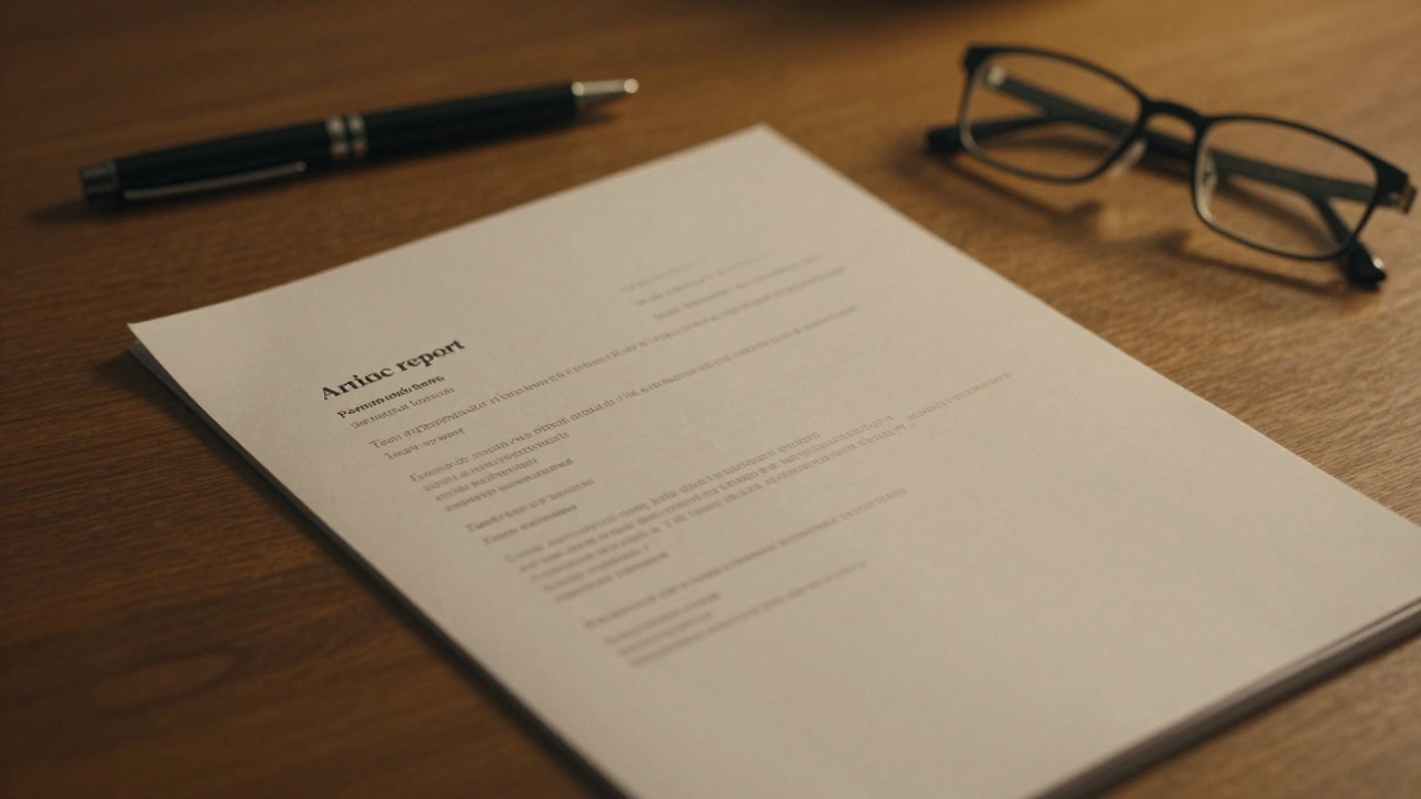 Open forensic report document ready for peer review