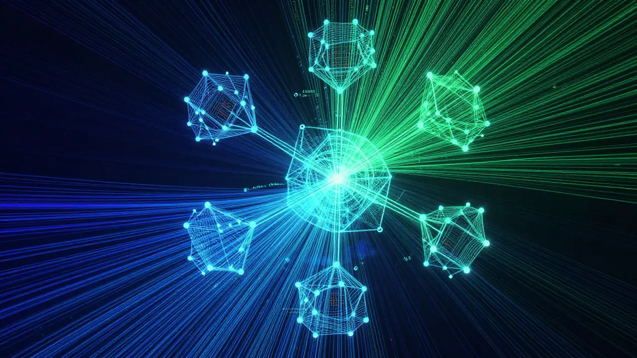 Abstract 3D visualization of probabilistic data networks and algorithms