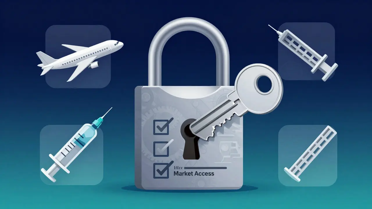 Artistic concept of a checklist key unlocking a complex mechanical lock