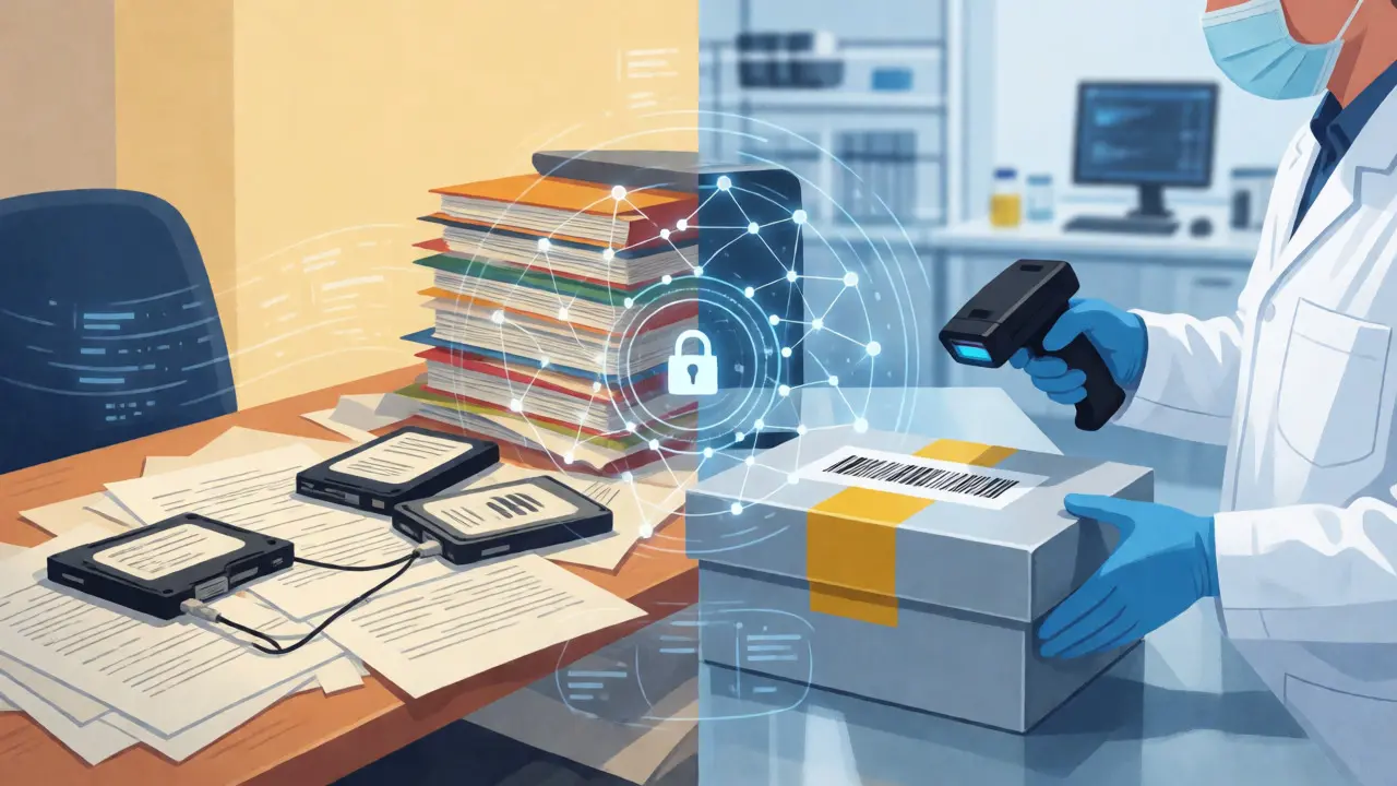Comparison of chaotic paper evidence logs versus organized digital tracking systems