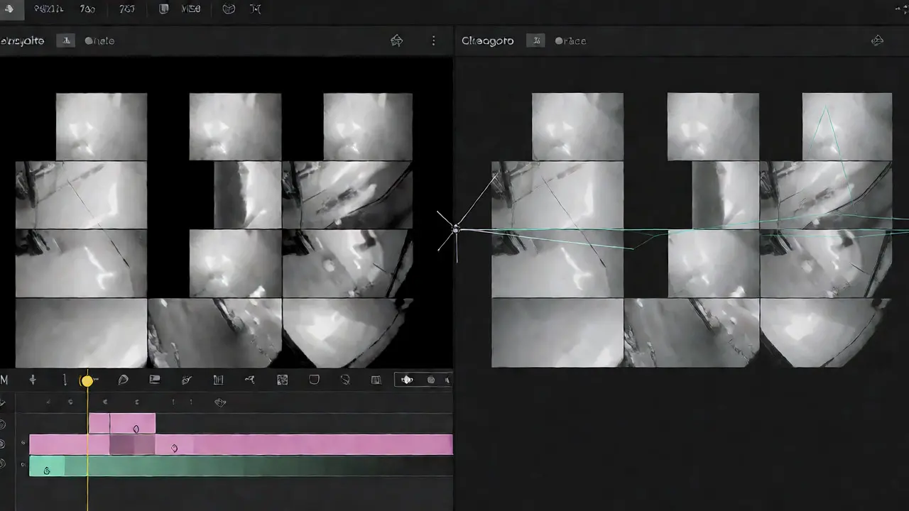Side-by-side comparison of shaky raw video versus naturally stabilized footage on editor